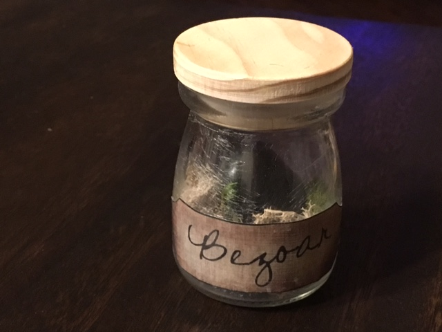 Bezoar. Jar from Target Dollar Bins. Photo Credit: J.H. Winter