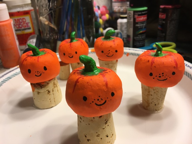 Completed Squashy Pumpkins! Photo Credit: J.H. Winter. Character Credit: Laura Ellen Anderson "Amelia Fang and the Barbaric Ball"